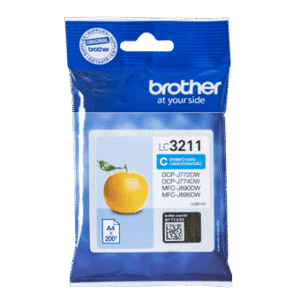 Brother LC 3211C Cyan 200 sider Blæk
