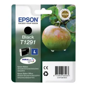 Epson Apple T1291 æble DURABrite Ultra enkeltpakke sort blæk