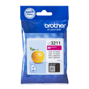 Brother LC 3211M Magenta 200 sider Blæk