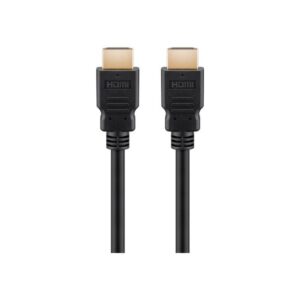 Goobay Series 2.1 8K Ultra High Speed HDMI™ Cable With Ethernet, Certified, 2 M, Black - High Speed Cable For 8K@60 Hz