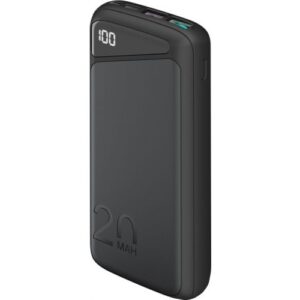 Goobay Powerbank 20.000 mAh - hurtiglader (USB-C PD, QC 3.0)