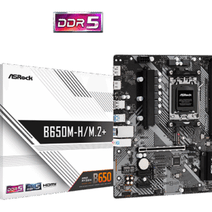 Asrock B650M-H/M.2+ Motherboard Micro ATX AM5 Socket DDR5