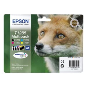 Epson Fox Multipakke, 4 farver T1285 DURABrite Ultra Ink