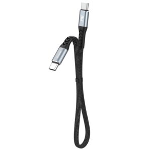 Dudao L10C USB-C to USB-C cable 100W 0.23m sort