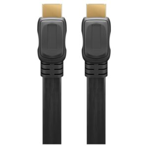 Goobay Slim HDMI 2.0 han med Ethernet Fladt Kabel 4K 60Hz 3 m Sort