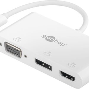 Goobay USB-C Multiport Adapter VGA DP HDMI