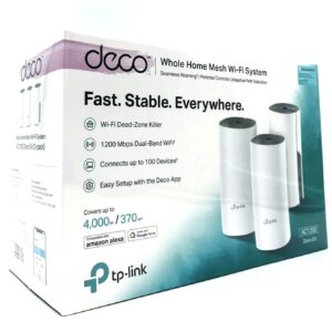 TP-Link Deco E4 (3-pack) Dual-band (2,4 GHz / 5 GHz) Wi-Fi 5 (802.11ac) Hvid, Grå 2 Intern