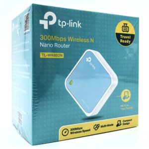 TP-Link TL-WR802N trådløs router Hurtigt ethernet Enkelt band (2,4 GHz) Blå, Hvid