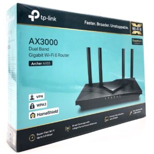 TP-Link Archer AX55 trådløs router Gigabit Ethernet Dual-band (2,4 GHz / 5 GHz) Sort