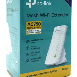 TP-Link RE200 netværk forlænger Netværksgentager Hvid 10, 100 Mbit/s