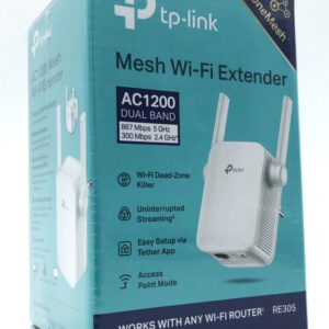 TP-Link RE305 netværk forlænger Netværksgentager Hvid 10, 100 Mbit/s