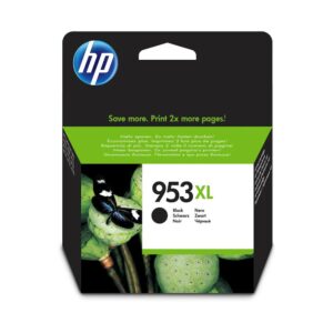 HP Original 953XL-blækpatron med høj kapacitet, sort