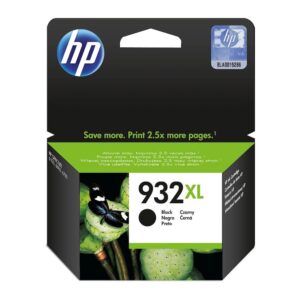 HP Original 932XL-blækpatron med høj kapacitet, sort