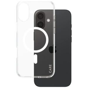 PanzerGlass CARE™ by ® Urban Combat Case Transparent m. Hvid MagSafe iPhone 16 Plus