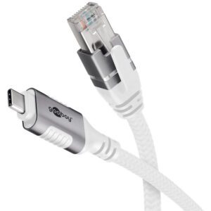 Goobay USB-C 3.1 til RJ45 netværksadapter 10 m CAT6 1 Gbit/s Hvid