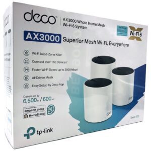 TP-Link DECO X55 (3-Pack) Dual-band (2,4 GHz / 5 GHz) Wi-Fi 6 (802.11ax) Hvid Intern