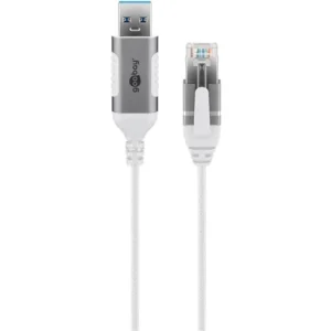 Goobay 74384 USB 3.0 type A to RJ45 3 m Hvid