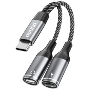 Dudao L13C+ 2-i-1 USB-C til USB-C adapter