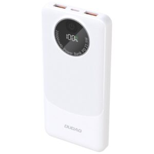 Dudao K12 powerbank 10000mAh 22.5 Watt Hvid