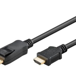 Goobay DisplayPort 1.2 til HDMI 2.0 Adapter 4K 60Hz 1 m Sort