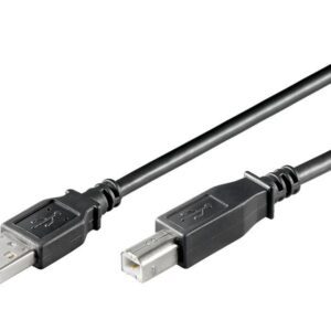 Goobay USB 2.0 A/B 3 meter Sort