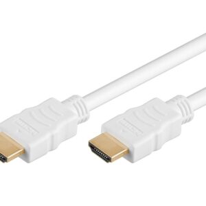Goobay HDMI 2.0 han med Ethernet Kabel 4K 60Hz 3 m Hvid