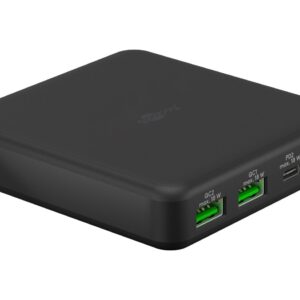 Goobay 4-ports USB GaN Oplader 65W PD Sort