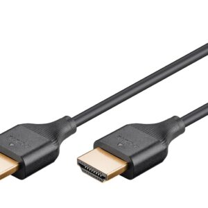 goobay Standard HDMI han -> HDMI han Slim 3 m Sort