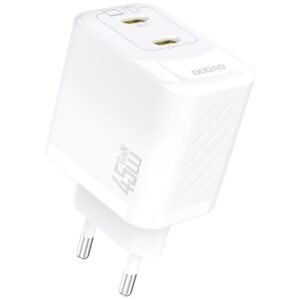 Dudao A28PEU Adapter 45Watt 2xUSB-C Hvid