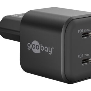 Goobay 2-ports USB GaN Oplader 35W PD Sort