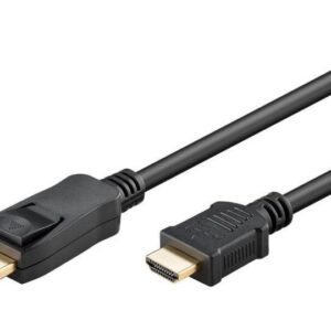 Goobay DisplayPort til HDMI Adapter 4K 60Hz 2 m Sort