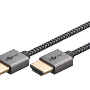 goobay Plus Series 2.0 Slim HDMI-kabel 4K 60Hz 1m
