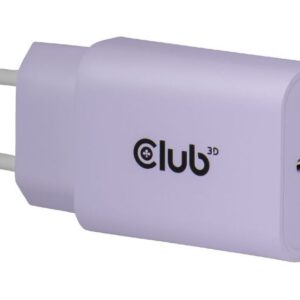 CLUB3D CAC-3025 oplader til mobil enhed Smartphone, Universel Lilla Vekselstrøm Hurtig opladning Indendørs