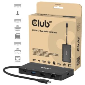 Club 3D CSV-2552 9-in-1 USB-C Dock