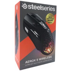 SteelSeries Aerox 5 Optisk Trådløs Kabling Sort