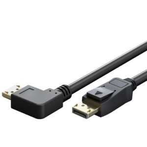 Goobay DisplayPort 2.1 Kabel Højre vinklet 8K 144Hz 5 m