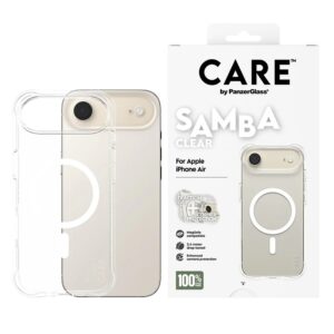 PanzerGlass CARE™ by ® Samba Case Transparent m. Hvid MagSafe iPhone Air
