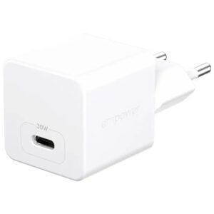PanzerGlass empower™ by ® Turbo 30W Oplader Single USB-C | UK Stik | Silver White
