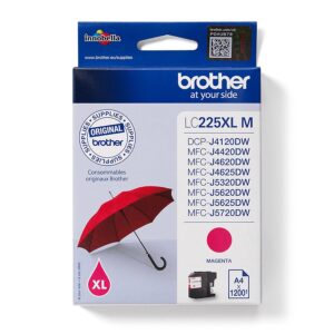 Brother LC225XLM blækpatron 1 stk Original Magenta
