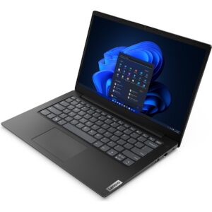 Lenovo V14 G4 AMN AMD Ryzen™ 5 7520U Laptop 35,6 cm (14") Fuld HD 16 GB LPDDR5-SDRAM 512 GB SSD Wi-Fi 6 (802.11ax) Windows 11 Home Nordisk Sort