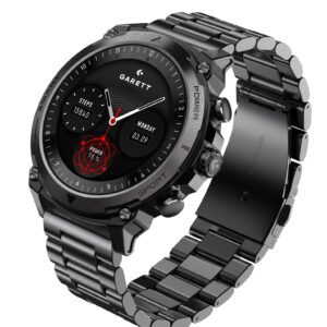 Garett Atom sort stål Smartwatch