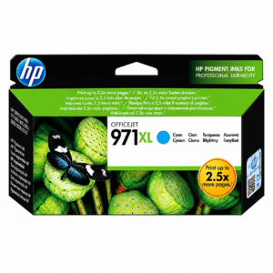 HP Original 971XL-blækpatron med høj kapacitet, cyan