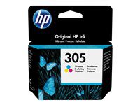 HP Original 305-blækpatron, trefarvet