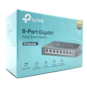 TP-Link TL-SG108E Administreret L2 Gigabit Ethernet (10/100/1000) Sort