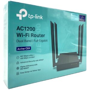 TP-Link Archer C64 trådløs router Gigabit Ethernet Dual-band (2,4 GHz / 5 GHz) Sort