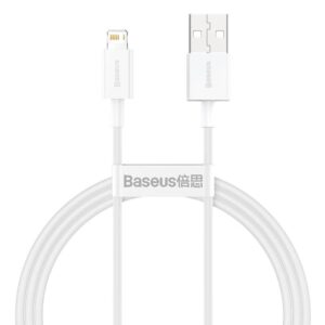 Baseus USB 2.0 til Lightning kabel 1m hvid