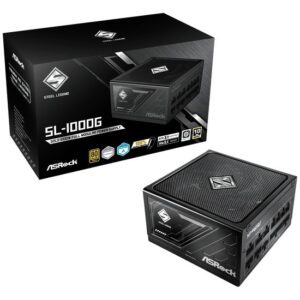 Asrock SL-1000G Strømforsyning 1000Watt 80+ Gold Sort