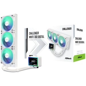 Asrock Challenger 360 Digital ARGB kølesystem 1-pack Hvid 120 mm