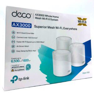 TP-Link Deco X50 (3-pack) Dual-band (2,4 GHz / 5 GHz) Wi-Fi 6 (802.11ax) Hvid Intern