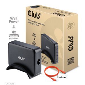 CLUB3D CAC-1918 oplader til mobil enhed Universel Sort Vekselstrøm